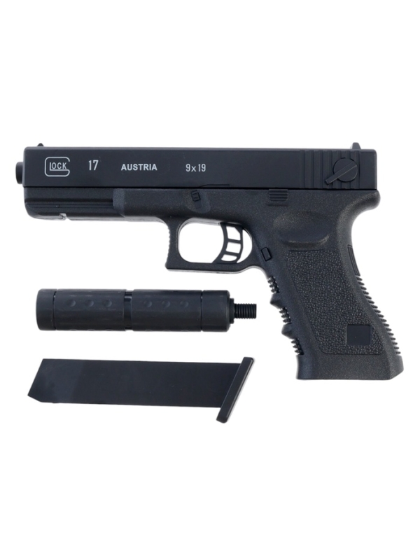 Пистолет "Глок" с глушителем