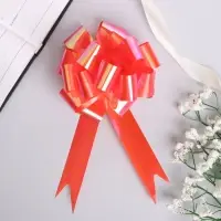 Бант - шар №3 перламутровый, красный