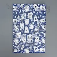 Мешочек подарочный органза &laquo;Зимние радости&raquo;, 20 х 30 см +/- 1.5 см