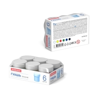 Гуашь 6 цветов х 17 мл, ErichKrause Basic light pack, в поддоне