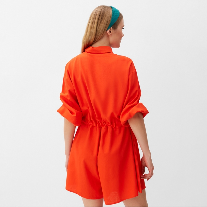 Комбинезон женский Minaku: Casual Collection цвет абрикосовый р-р 42 Комбинезон женский Minaku: Casual Collection цвет абрикосовый р-р 42