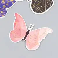 Набор магнитов на холодильник &laquo;Геометрия с золотом&raquo;, 12 шт., картон, h=4-10 см