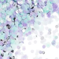 Конфетти &laquo;Круг&raquo;, фольга и тишью, металлик, 1 см, 50 г, МИКС