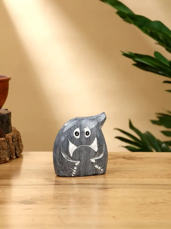 Набор сувенирный "Привидения" дерево H 12, 9, 7 см, цв. серый