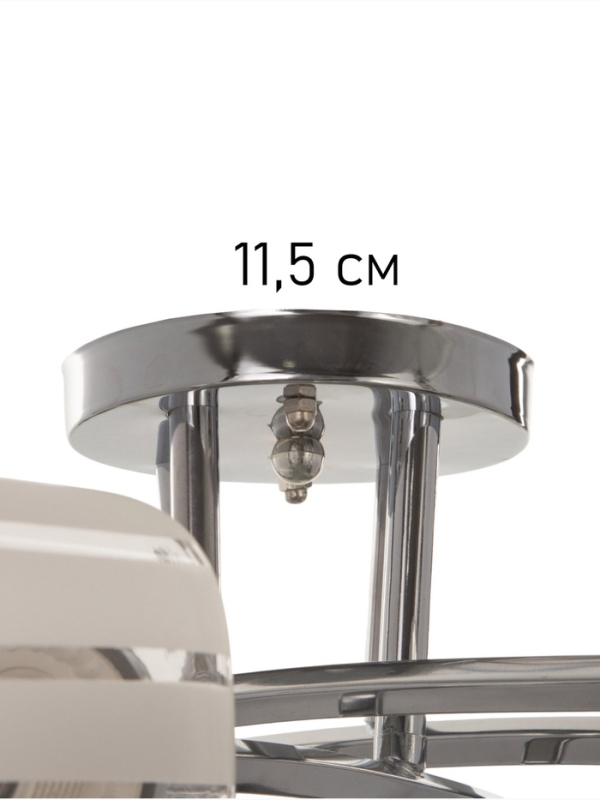 Люстра 6591182/8 E27 40Вт хром 90х90х21 см BayerLux