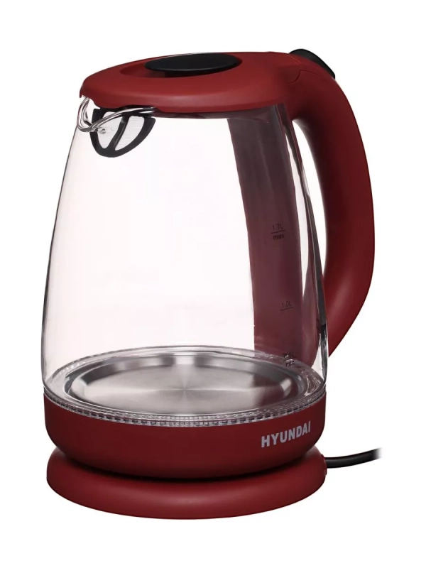 Чайник HYK-G1002 1.7л. 2200Вт бордовый