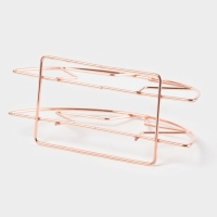 Салфетница Доляна &laquo;Звезда&raquo;, розовое золото