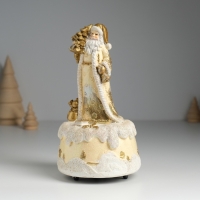 Сувенир полистоун музыка "Дед Мороз в коричневой шубе с ёлкой" 10х10х18 см Сувенир полистоун музыка "Дед Мороз в коричневой шубе с ёлкой" 10х10х18 см