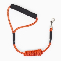 Комплект амуниции с мягкой дышащей шлейкой и круглым поводком 120 х 1 см, красный