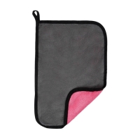 Тряпкадлямытьяавто,CARTAGE,микрофибра, 400г/м&sup2;, 20&times;30см,розово-серая