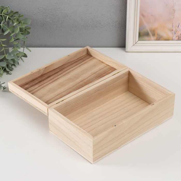 Шкатулка дерево под роспись Шкатулка дерево под роспись "Прямоугольник" без замочка 25,5х15х9 см