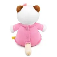 Мягкая игрушка "Кошечка Ли-Ли в комбинезоне с принтом "Мультсериал", 18 см LKm18-004