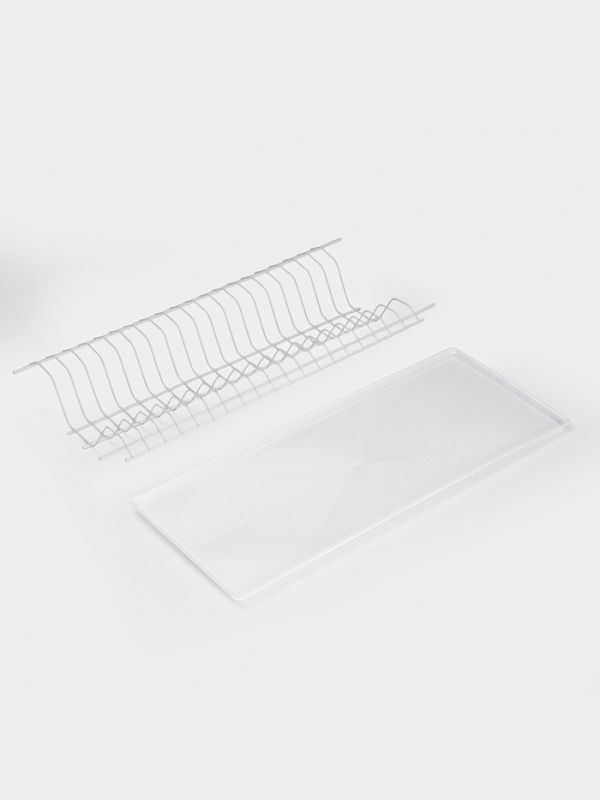 Сушилка для посуды с поддоном для шкафа 60 см, 56.5&times;25.6 см, белая