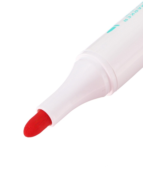 Набор акриловых маркеров 24 цвета в пластиковом кейсе, двусторонние