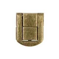 Замок-защелка на ящик ZM01, 2.5&times;2 см, цвет бронза