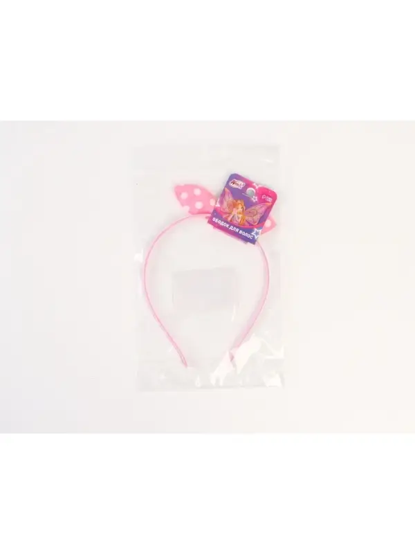 Ободок для волос &laquo;Бантик&raquo; розовый, Винкс