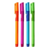 Ручка шариковая Calligrata, синий стержень, узел 0.7 мм, резиновый упор, МИКС