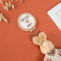 Брелок текстиль "Зайка в цветочном комбезе" 8,5х4х14 см Брелок текстиль "Зайка в цветочном комбезе" 8,5х4х14 см