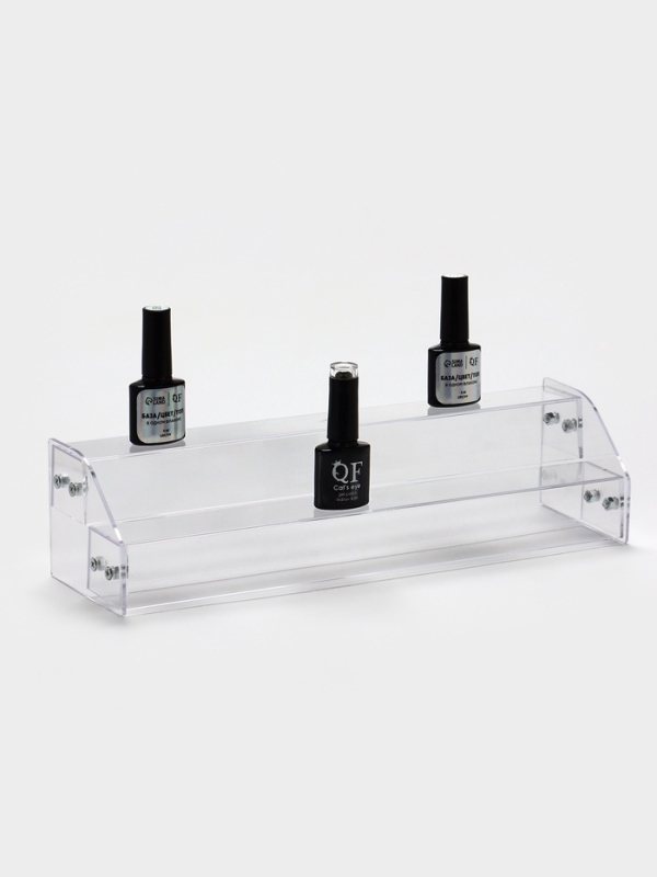 Подставка под лаки 2 этажа, 31&times;9&times;7,5 см, оргстекло 2 мм