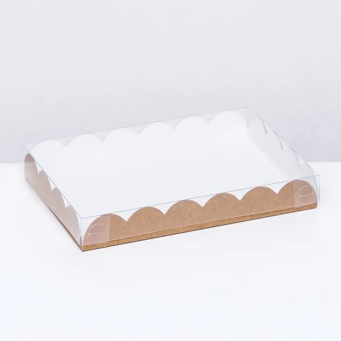 Коробка для печенья, крафт, 22&times;15&times;3 см