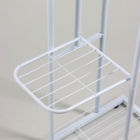 Подставка для цветов Greengo, 4 полки, 43 &times; 22 &times; 82 см, напольная, металл, белая