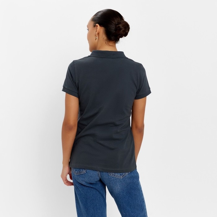 Футболка (поло) женская MINAKU REGULAR FIT: цвет графит, р-р 46