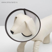 Ветеринарный воротник "Пижон" №1, обхват шеи 14 см, высота 10 см