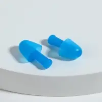 Беруши, 2.5&times;1 см, в футляре, фасовка 10 шт., силиконовые, МИКС