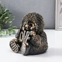Копилка "Ёжик" 15 см, античный