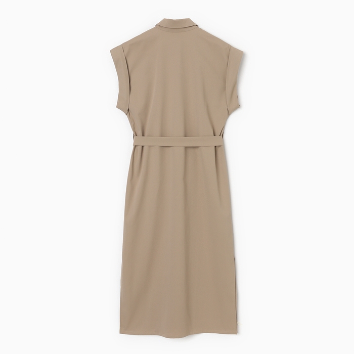 Платье женское MINAKU: Safari  миди цвет бежевый ,р-р 44