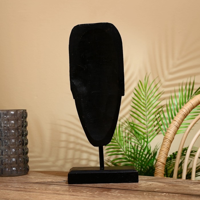 Маска "Чудо" на подставке, албезия 15х10х43 см