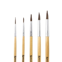 Набор кистей "Пони", 5 штук, BRAUBERG (круглые, № 1, 2, 3, 4, 5), блистер Набор кистей "Пони", 5 штук, BRAUBERG (круглые, № 1, 2, 3, 4, 5), блистер