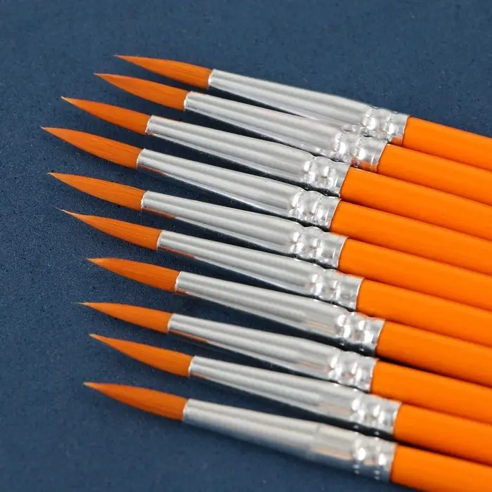 Кисть для рисования синтетика круглая №6 (диаметр обоймы 4 мм; длина ворса 20 мм)