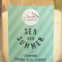 Свеча с кристаллом внутри Sea and Summer "Citronella" цитронелла, 120 гр
