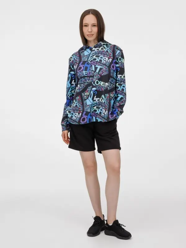 Худи унисекс Morfiss с полной запечаткой на заказ, размер XS/S