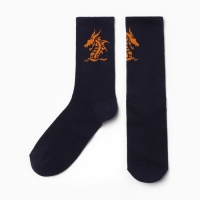 Носки мужские "Дракон", цвет синий, размер 25-27 Носки мужские "Дракон", цвет синий, размер 25-27
