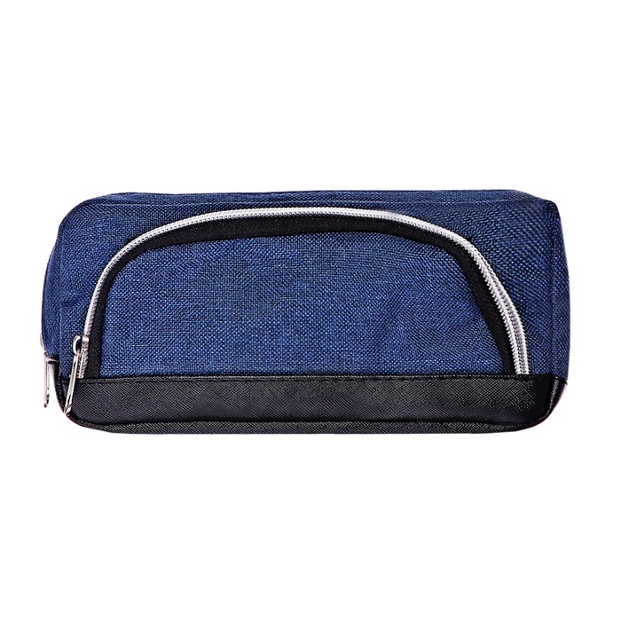 Пенал мягкий 2 отделение, 100 х 210 х 65 мм, МИКС