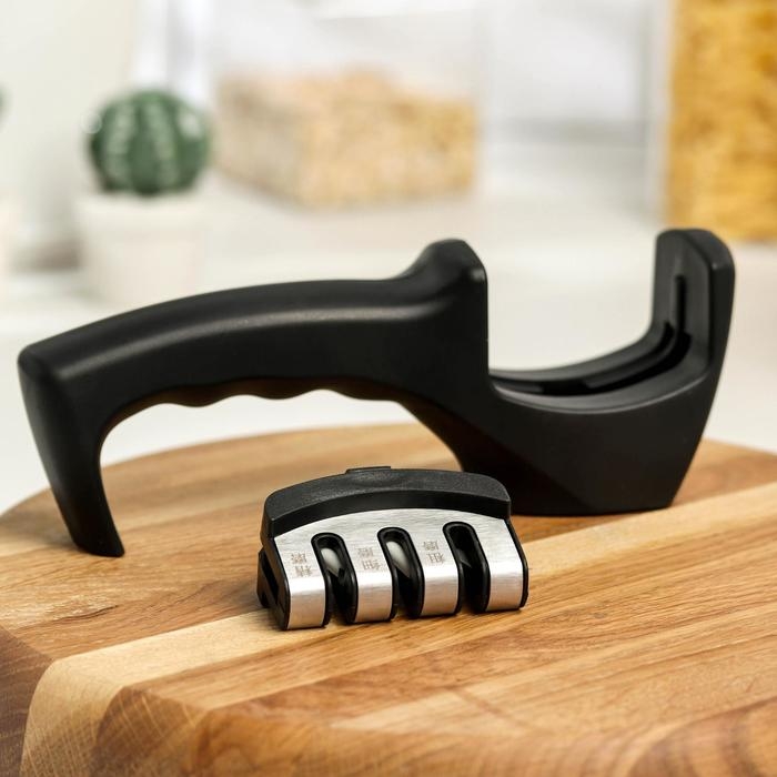 Точилка для ножей Доляна, 20&times;6&times;5,5 см, цвет МИКС