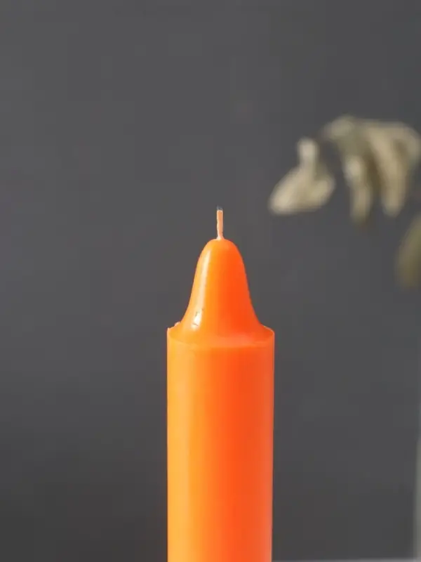 Ароматическая свеча парафиновая хозяйственная, 2.4&times;21 см, 80 г, апельсин