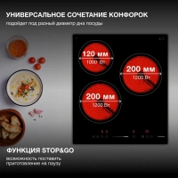 Варочная поверхность HHE 4554 BG черный