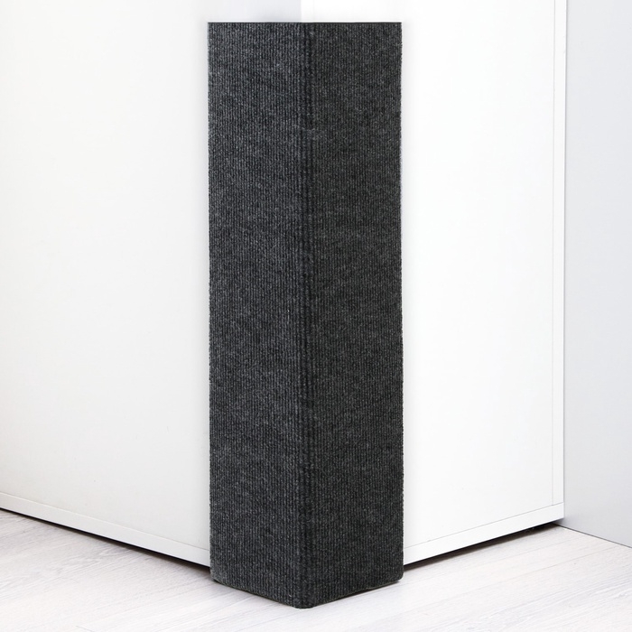 Когтеточка настенная двойная угловая, 50 х 25 см, серая