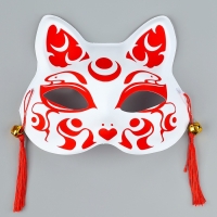 Карнавальная маска &laquo;Кицунэ&raquo;, красный