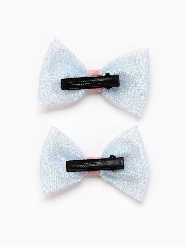 Бант для волос 2 шт, крабики &laquo;Яркая звезда&raquo;, 8 х 12,5 см