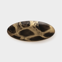 Тарелка подстановочная "Brown Marble" 33 см, цвет коричневый