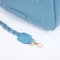 Сумка кросс-боди на молнии, цвет голубой
