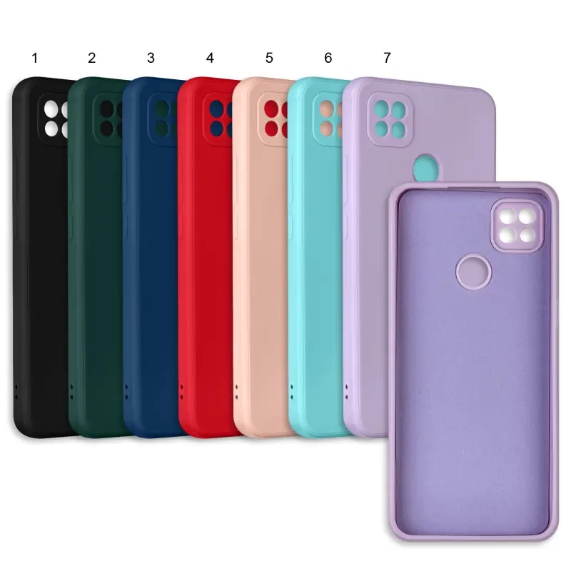 Чехол Xiaomi Redmi 9C цветной силикон