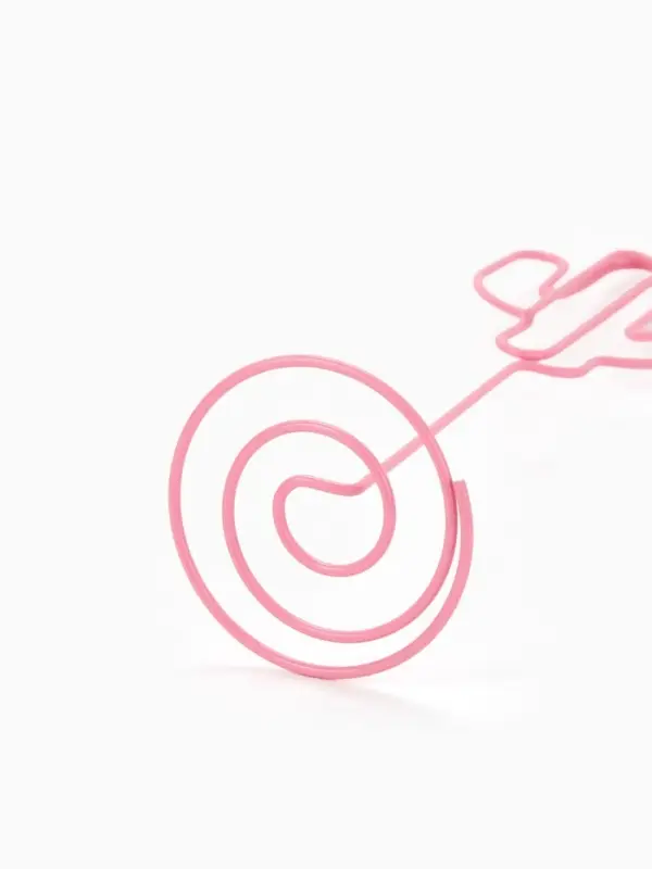 Подставка под ценник, фото &laquo;Кактус&raquo;, с зажимом, 3.5&times;4&times;11 см, розовый