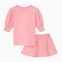 Комплект для девочки (свитшот и юбка) MINAKU, цвет розовый, рост 116 см