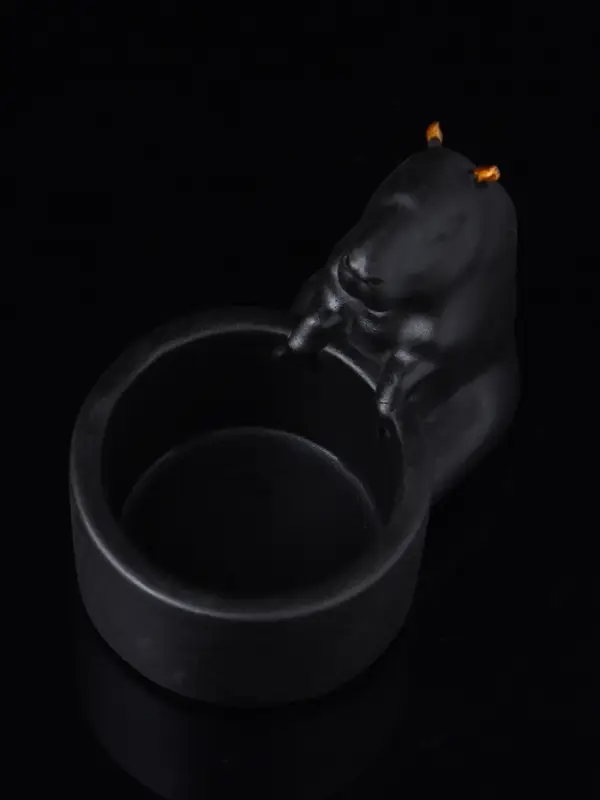 Подсвечник "Капибара" 6х9 см, чёрный