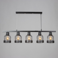 Светильник "Генри" 5хЕ27 40Вт черный 100х14,5х23-123 см Светильник "Генри" 5хЕ27 40Вт черный 100х14,5х23-123 см